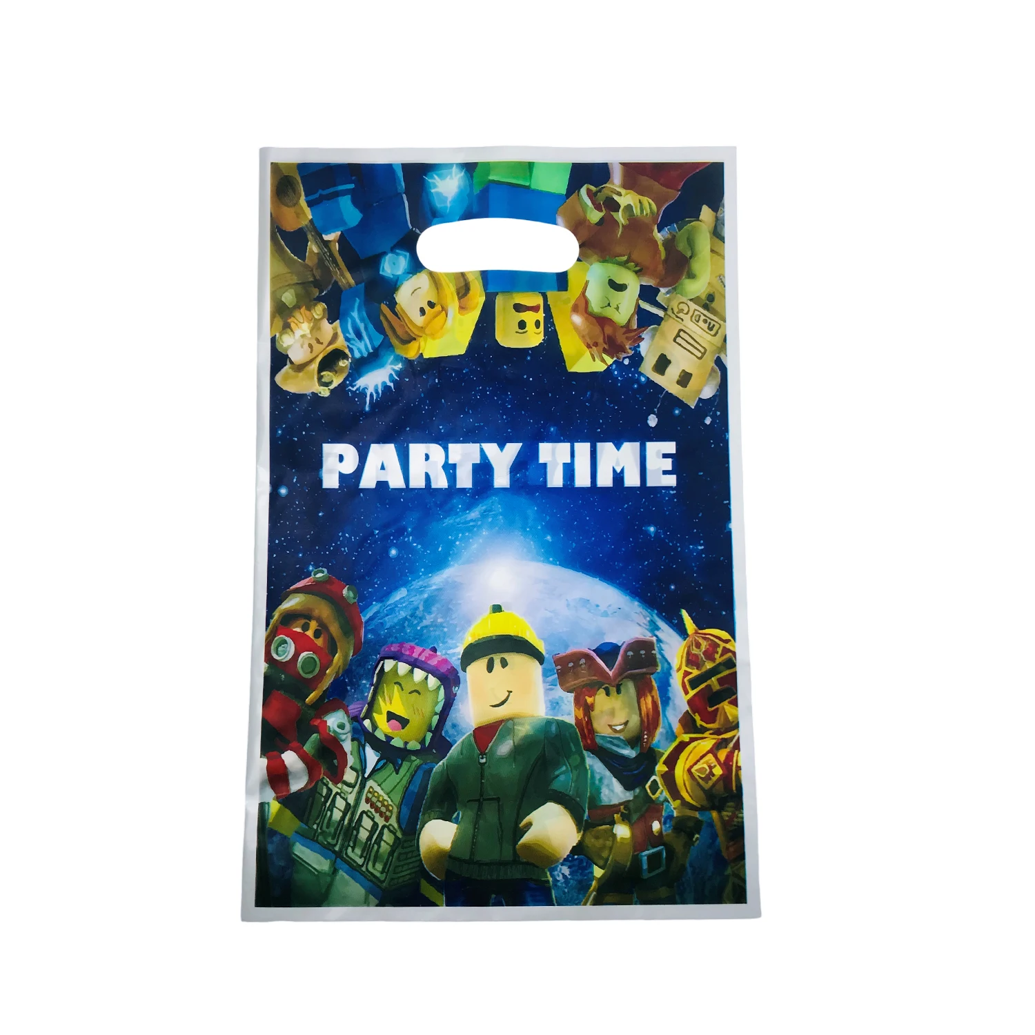 10/20/30Pcs Roblox Game Cute Cartoon Candy Themed Eco Tote Bags - Birthday Party Gift Packaging Plastic Shopping Bag - Image 2