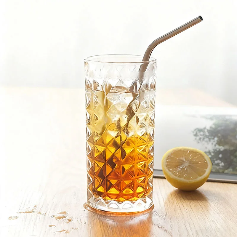 HeY LiLac 330 مللي نظارات عالية الكرة كريستال أكواب للشرب غسالة صحون آمنة كوكتيل واضح قاعدة ثقيلة طويل القامة نظارات البيرة PG-6110 #3