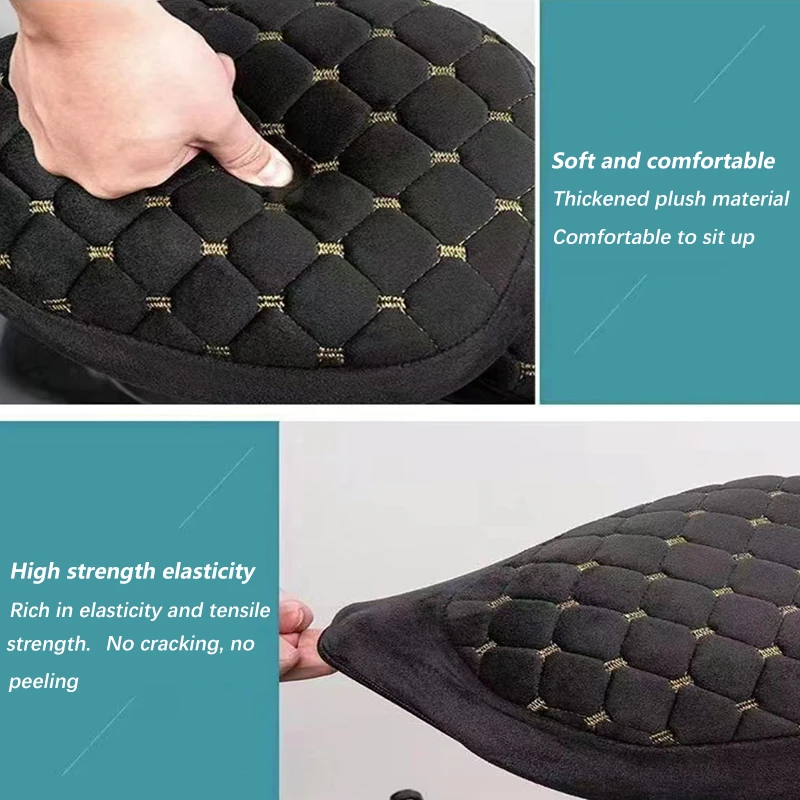 3Pcs/Set Electric Bicycle Seat Cover Battery Car Bicycle Universal Seat Cover Protective Cover Soft, Comfortable, &Thick