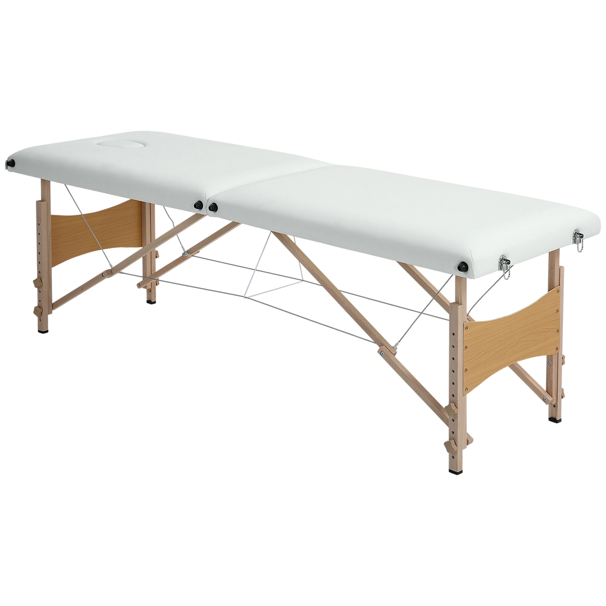 Homcom Klappbarer Massagetisch mit Kopfstütze 186X60X58-81 cm