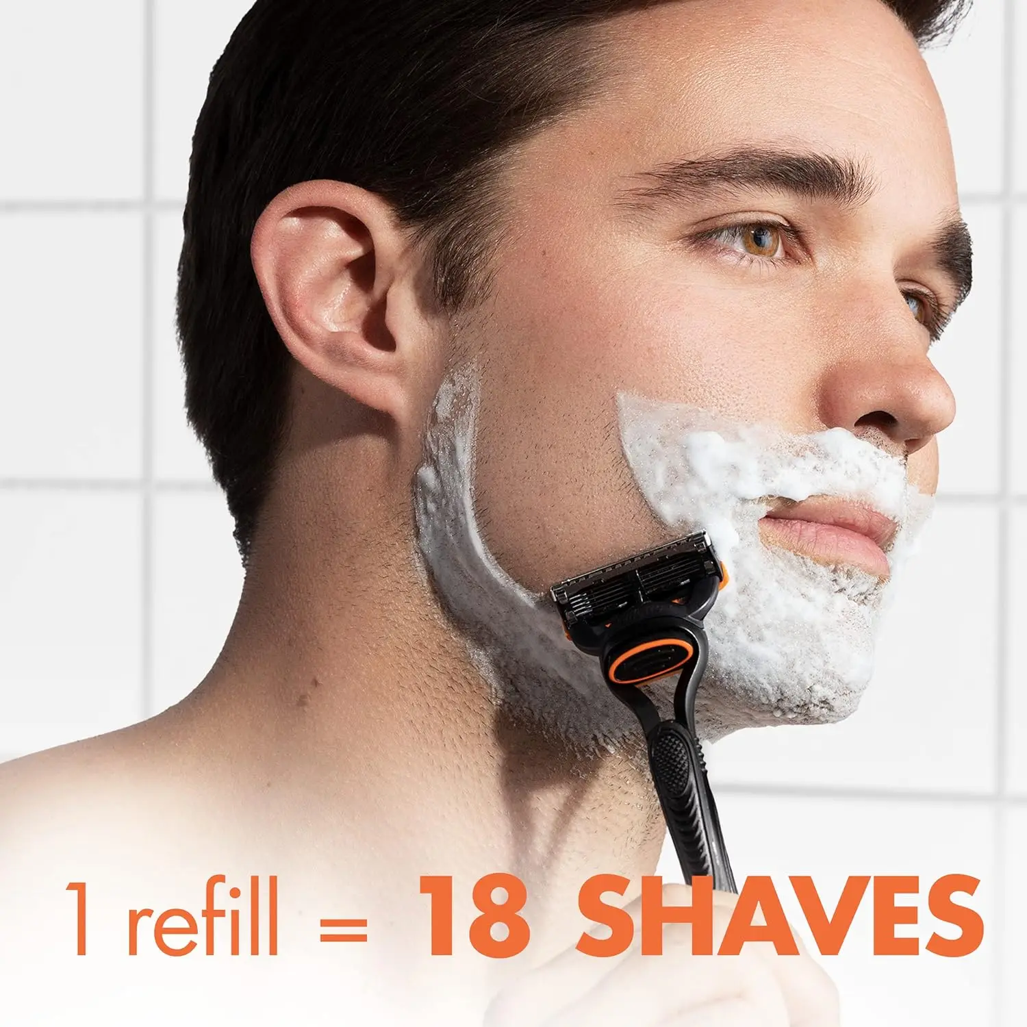 Gillette Fusion5 Razors for Men 5 layers Blade Shaver with Lubrastrip for Comfortable Shave Safety Shaver For Men Shaving