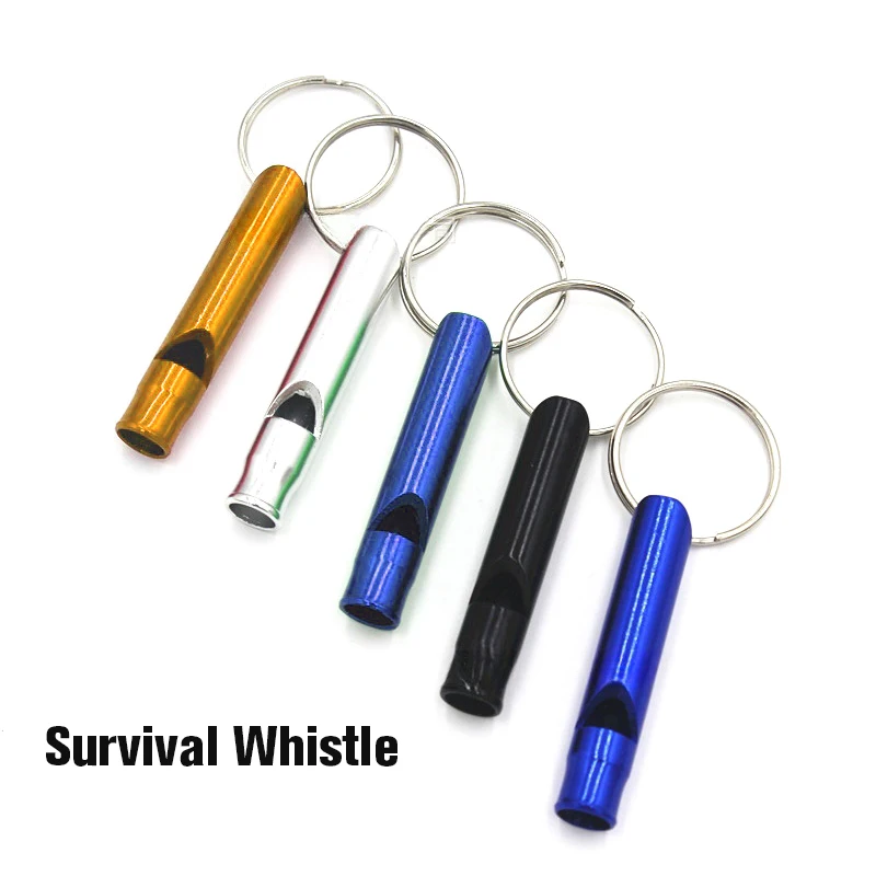 Mini Outdoor Survival Whistle Portable Self-defense Camping Whistle Keychain Emergency Whistle Outdoor Tools Accessories