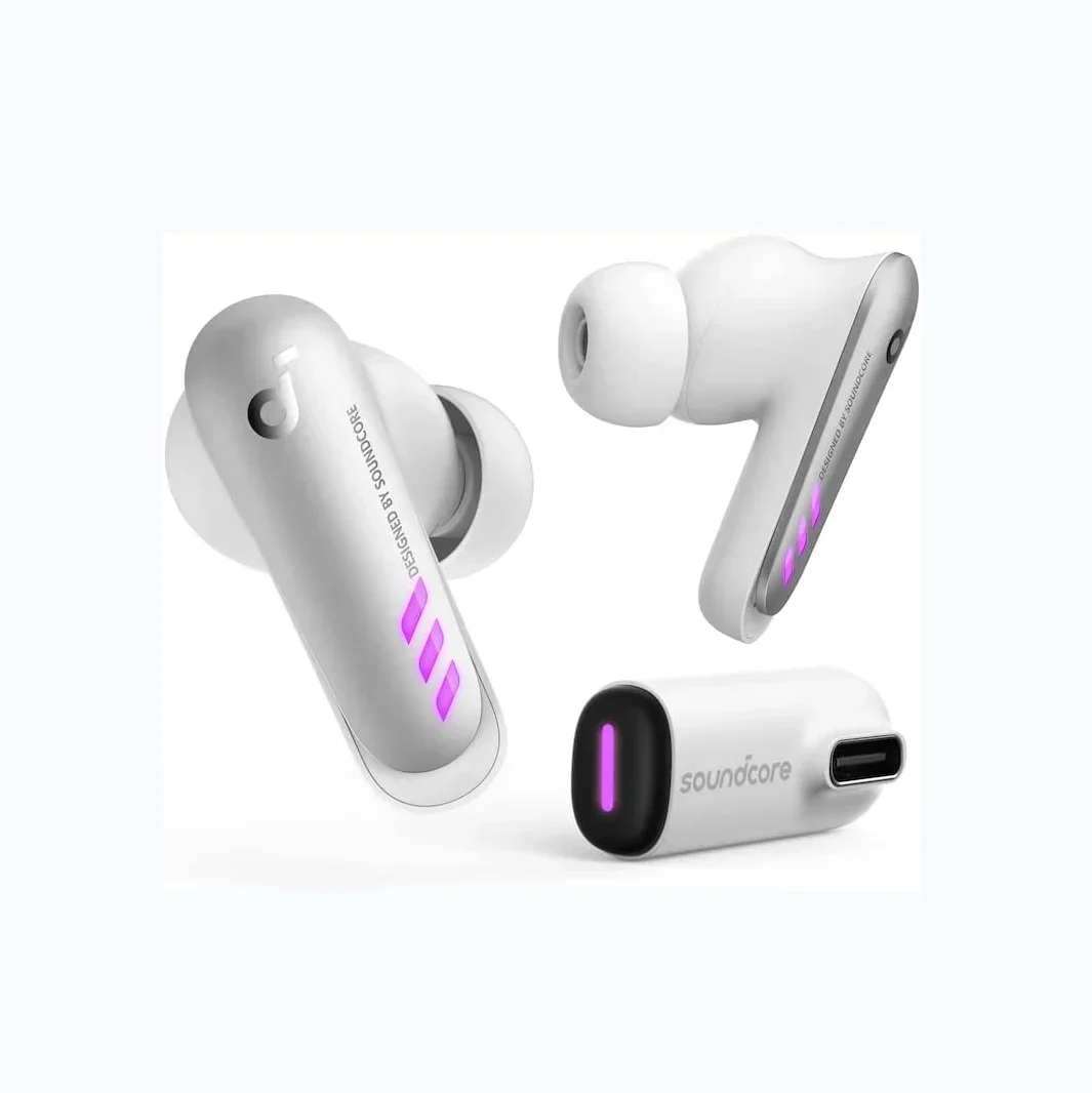 

Soundcore VR P10 True Wireless Gaming Earbuds Anker Bluetooth с двойным подключением, белые наушники с низкой задержкой
