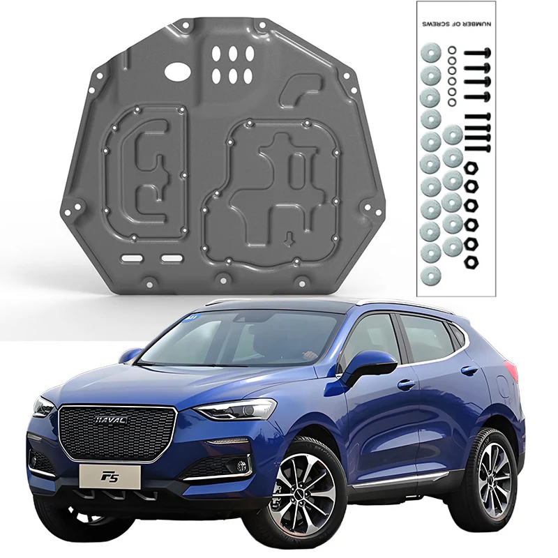 

Car Accessories Black Under Engine Guard Mudguard Board Splash Shield Mud Fender Plate Panel For Haval F5 2018-2024
