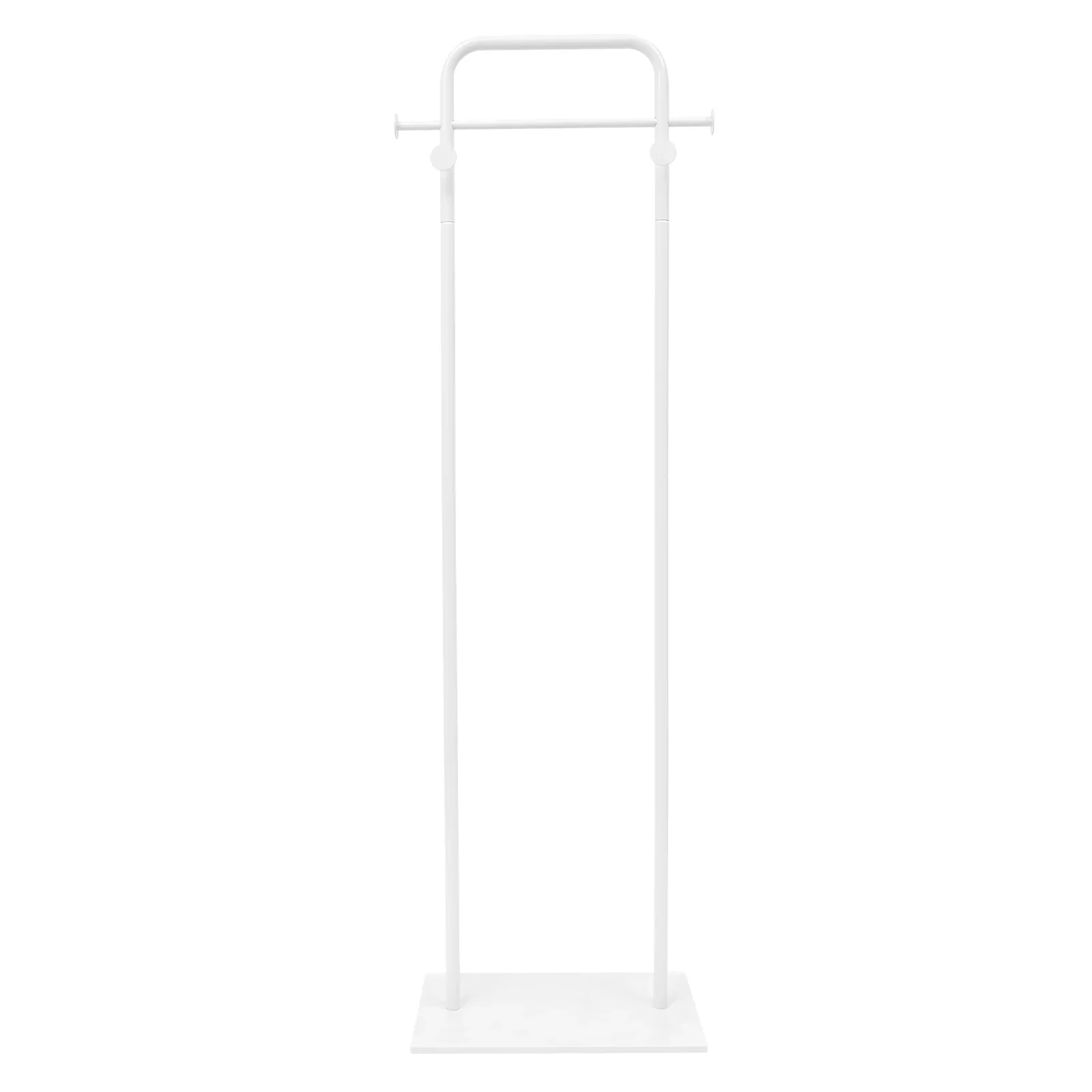

Clothes Holder Free-Standing Coat Rack 50lbs Load Bearing For Hanging Clothes, Suits, Scarves, Bags, etc White/Gold