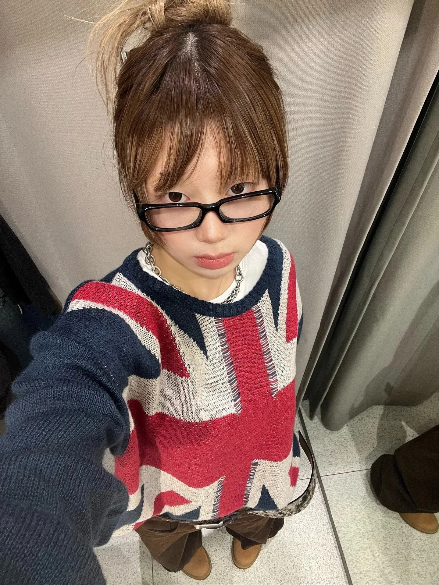 سترة نسائية محبوكة متعددة الاستخدامات ذات علم رفيع أوروبي وأمريكي، سترة صوفية فضفاضة برقبة دائرية