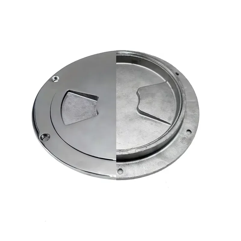 Marine Round Inspection Deck Plate Hatch Cover Waterproof Aluminum Boat Yacht Access Port Outdoor Installation Detachable view 2