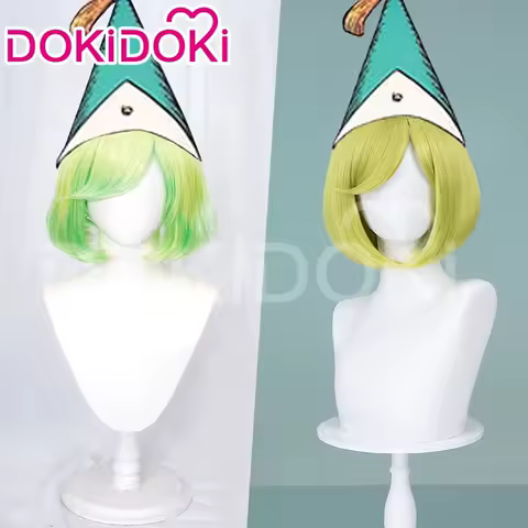 IN STOCK Coco Tetia Qifrey Wig Cosplay Anime Witch Hat Atelier DokiDoki Coco Wig Women Short Hair Free Wig Cap Halloween