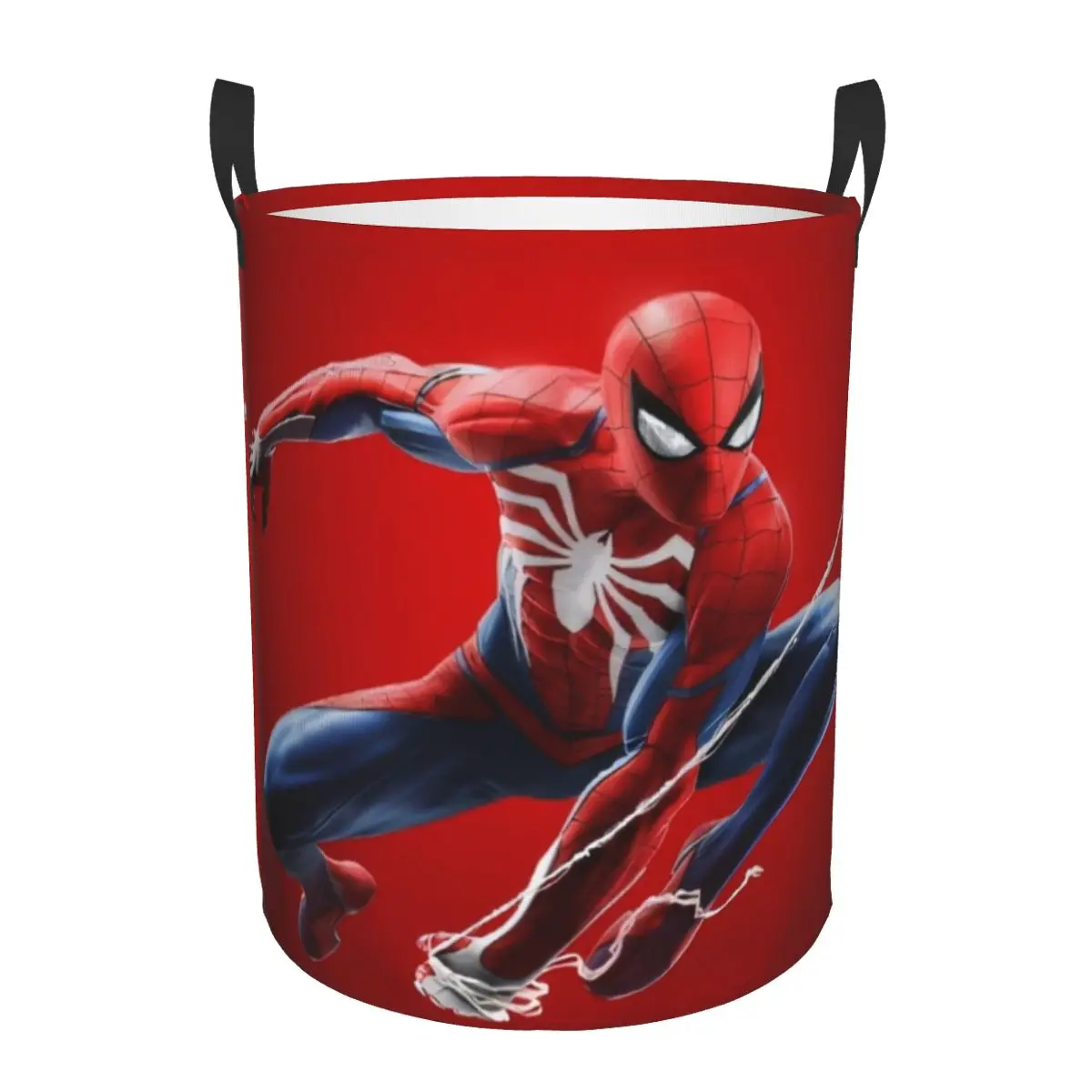 Spider-Man Superhero Kid Toy Baskets Bins Cute Organizer Storage Bin For Games Room