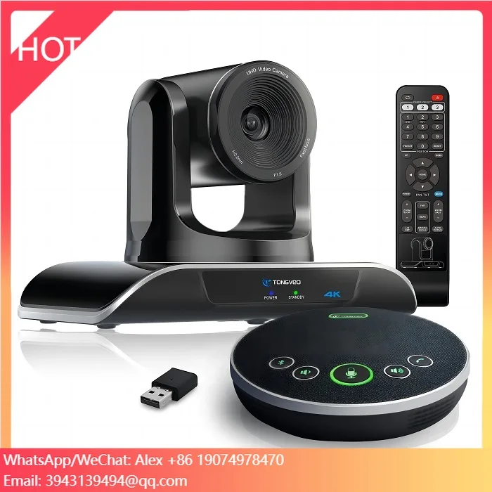 

TONGVEO 4K Conference Camera System AI Auto-tracking Ptz Camera 4k With Conference Speaker Microphone
