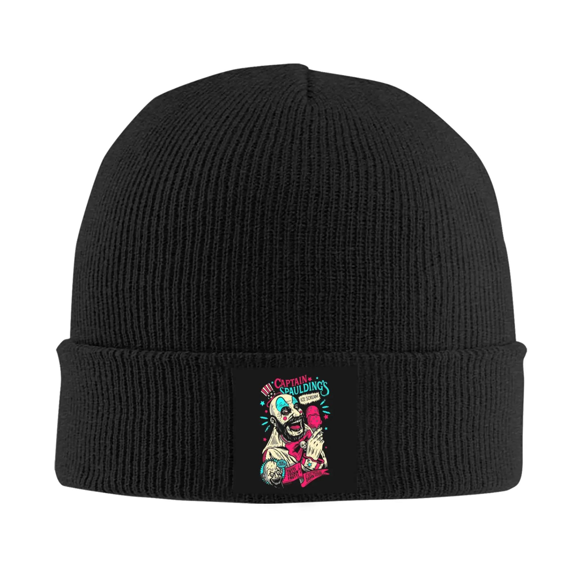 Captain Spaulding Skullies Beanies Caps Men Women Unisex Street Winter Warm Knit Hat Adult Halloween Horror Film Bonnet Hats