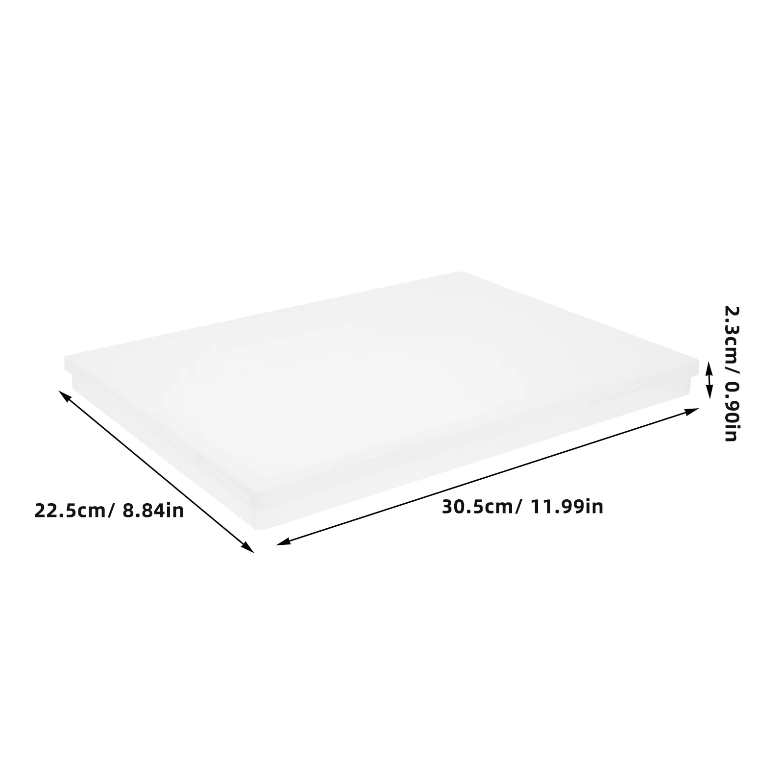 Contenitore per documenti in plastica trasparente da 2 pezzi, contenitore per documenti, carta, con coperchio, antipolvere, resistente all'umidità, per ufficio
