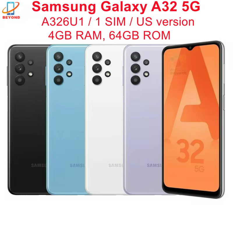 Samsung Galaxy A32 5G A326U1 A326U1/DS 6,5" 4 ГБ ОЗУ 64 ГБ ПЗУ NFC Восьмиядерный процессор Оригинальный разблокированный Android-смартфон