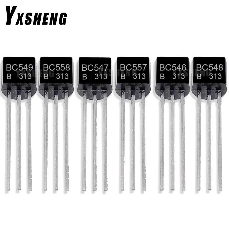 50PCS BC546B TO-92 Transistors  BC547B BC556B BC558B TO92 BC546 BC547 BC556 BC558