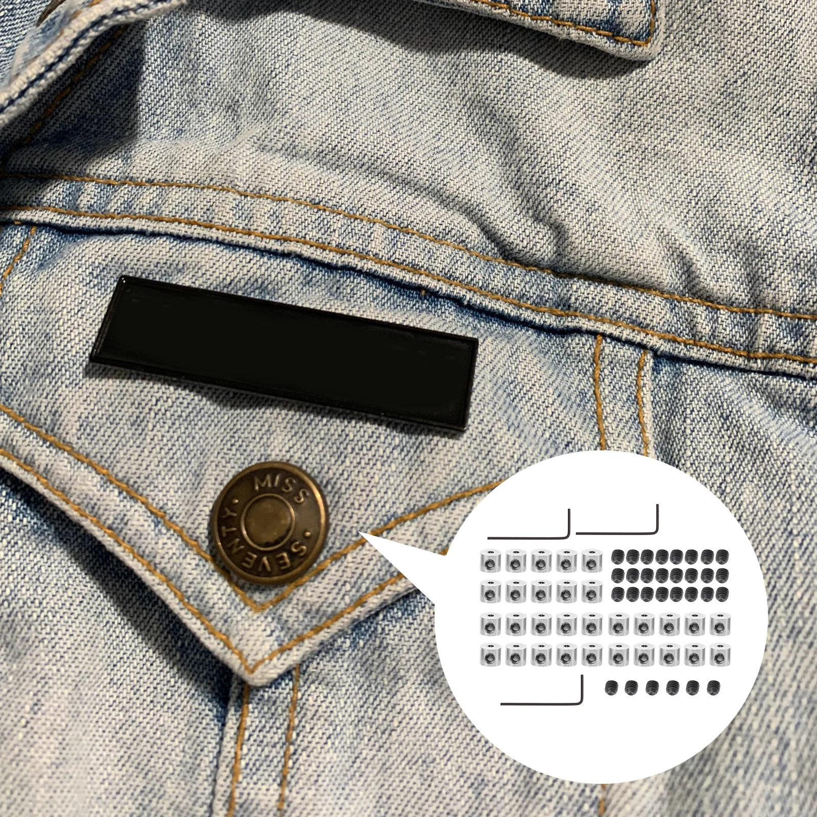 

3 Sets Wrench Accessories Durable Metal Splitter Locking Pin Backs Nozzle Pin Backs Set Locking Clasp Jewelry Parts