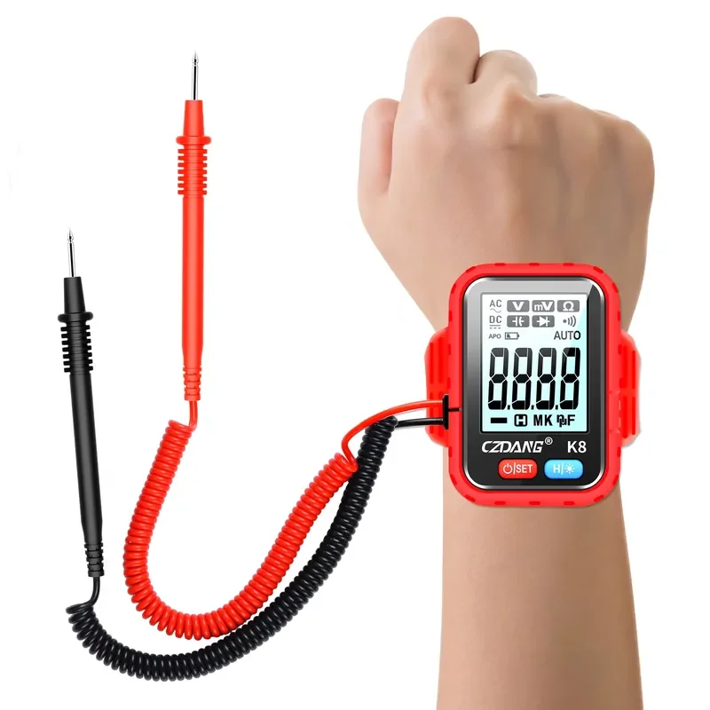 Smart Watch Style Wearable Wrist Strip Wrist-worn Digital Multimeter Multi Tester Meter Measurable DCV ACV Resistance