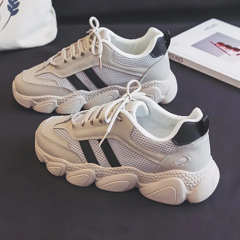 

2025 New Height Increasing Platform Shoes Comfortable Outdoor Casual Sneakers Versatile Breathable Women Shoes Zapatos De Mujer