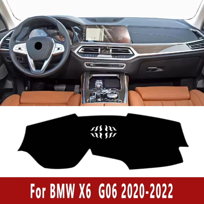 

Car Dashboard Mat Dash Cover Central Control Pad for BMW X6 G06 2020-2022 2021 Nonslip Cape Sunshade Interior Accessories
