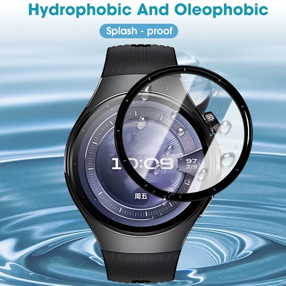 1-3 Stes Easy To Install for Huawei Watch 5 42mm 46mm Positioning Films Flexible PMMA Screen Protectors with Locator Scraper