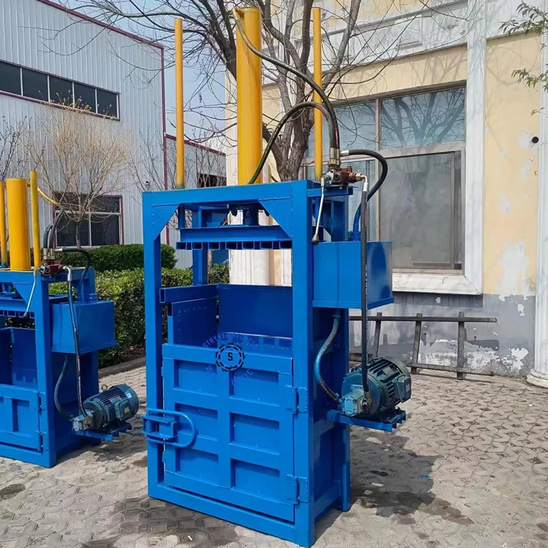 Vertical Semi-automatic Hydraulic Packer /Waste Paper Baler Of Garbage Station /Waste Cloth Waste Compressor