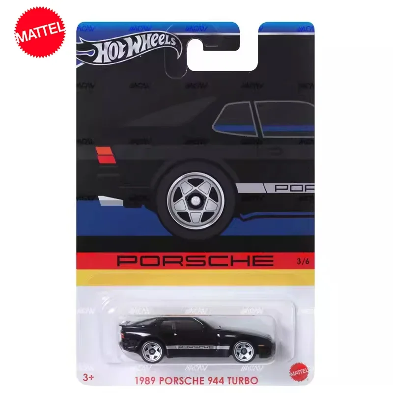 Hot Wheels-Porsche série Turbo brinquedos, modelo metálico, presente do coletor, 1: 64 Diecast Voiture, 1989, Porsche 944, original