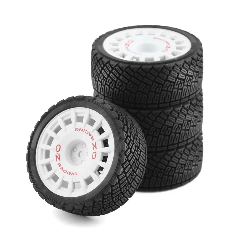 4PCS 1/10 RC Racing Car Tires On Road Tire Wheel dla Tamiya TT01 TT02 XV01 HPI 1/10 RC Car Upgrades Parts