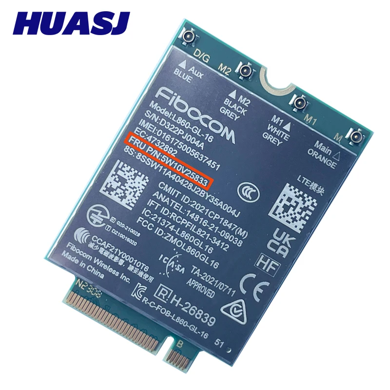 L860-GL-16  XMM 7560R+ 4G LTE Module FRU 5W10V25833 For Thinkpad L13 Gen3 L13 Yoga Gen3 P14S Gen3 P16S Gen1 T14S Gen3 T15p