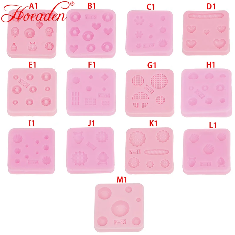 Gemstone Mold Silicone Mold Miniature Food Sweets Jewelry Charms Polishing Epoxy Resin Crystal Silicone Mold