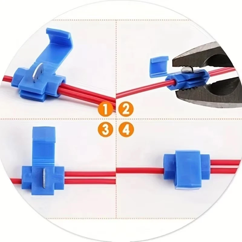 50 Pcs Of Wire And Cable Connectors Electric Quick Connectors Terminal Crimping Without Damage Or Breakage Efficient Connection image 3
