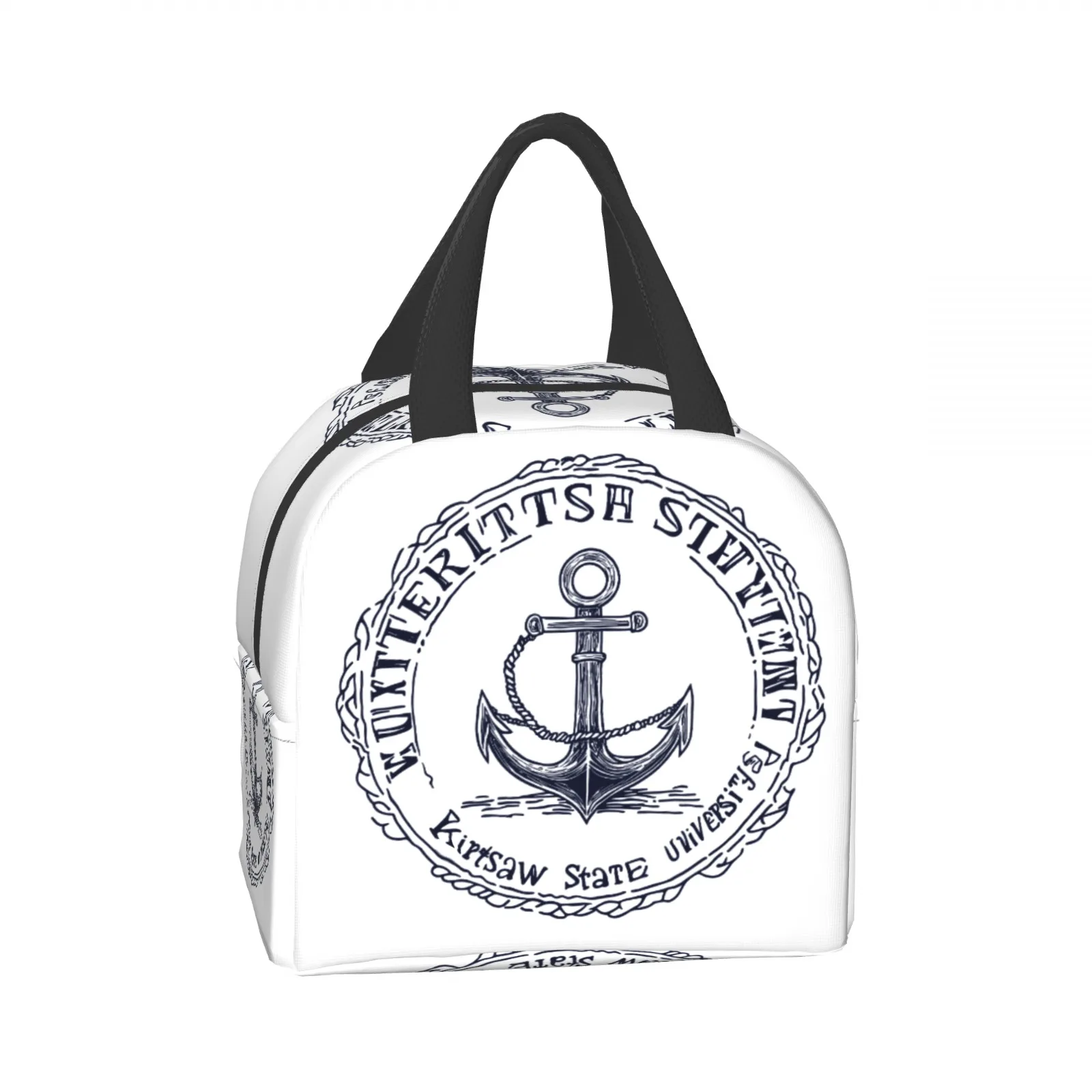 حقيبة غداء مرساة السمك للنساء والرجال صناديق غداء معزولة حراريًا للبالغين في المكتب وحقيبة كمبيوتر محمول للعودة إلى المدرسة