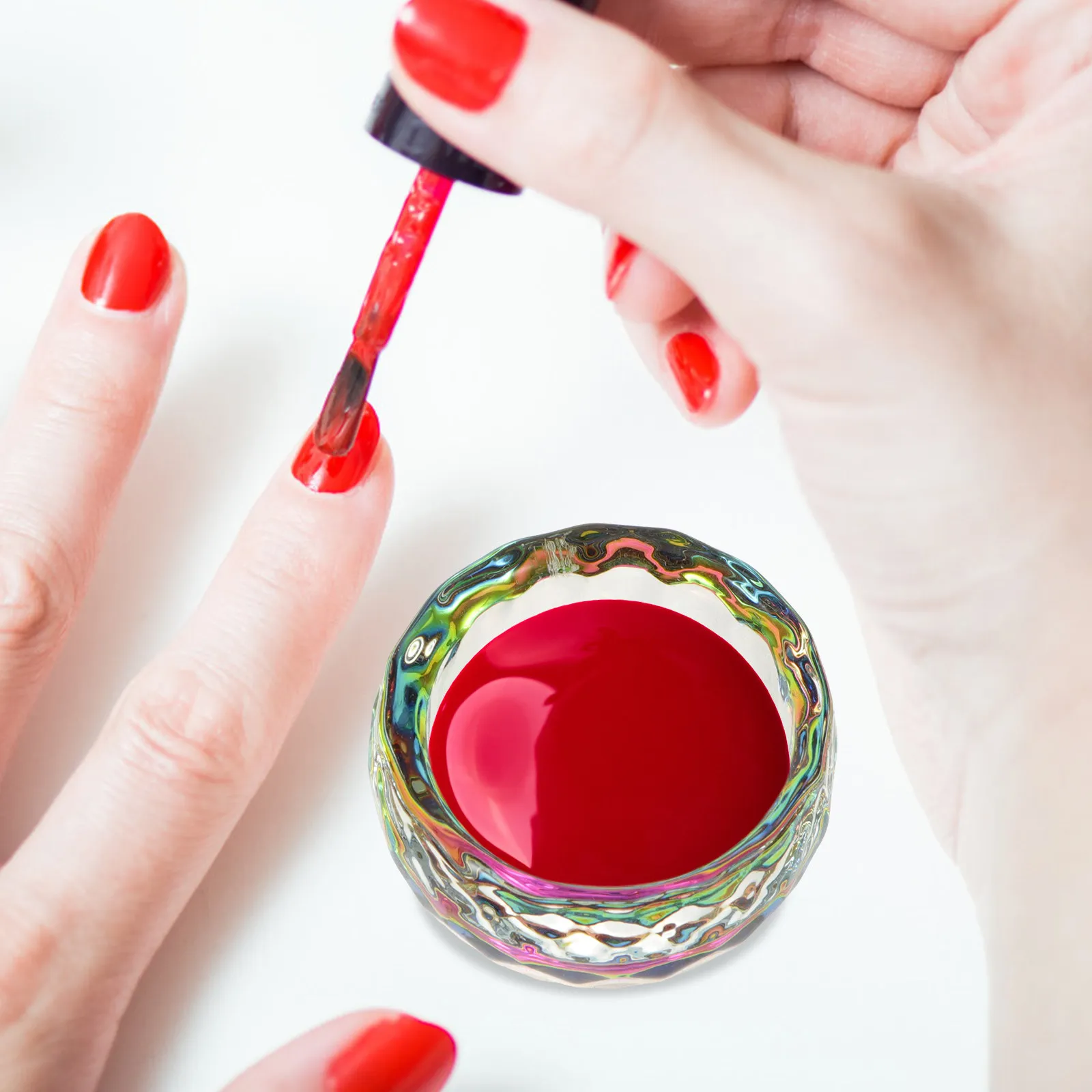 

2 шт. стеклянные стаканчики для кристаллов, высококачественные емкости для жидкости и пудры для нейл-арта, акриловые контейнеры для смешивания, инструмент для маникюра для салона и дома