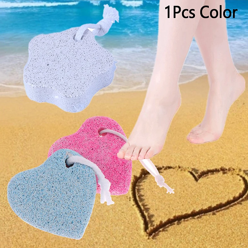 1PCS Exfoliate Feet Pedicure Handle Pumice Stone Foot File Dead Hard Rough Dry Skin Scrub Callus Remover Manual Cracked Heels