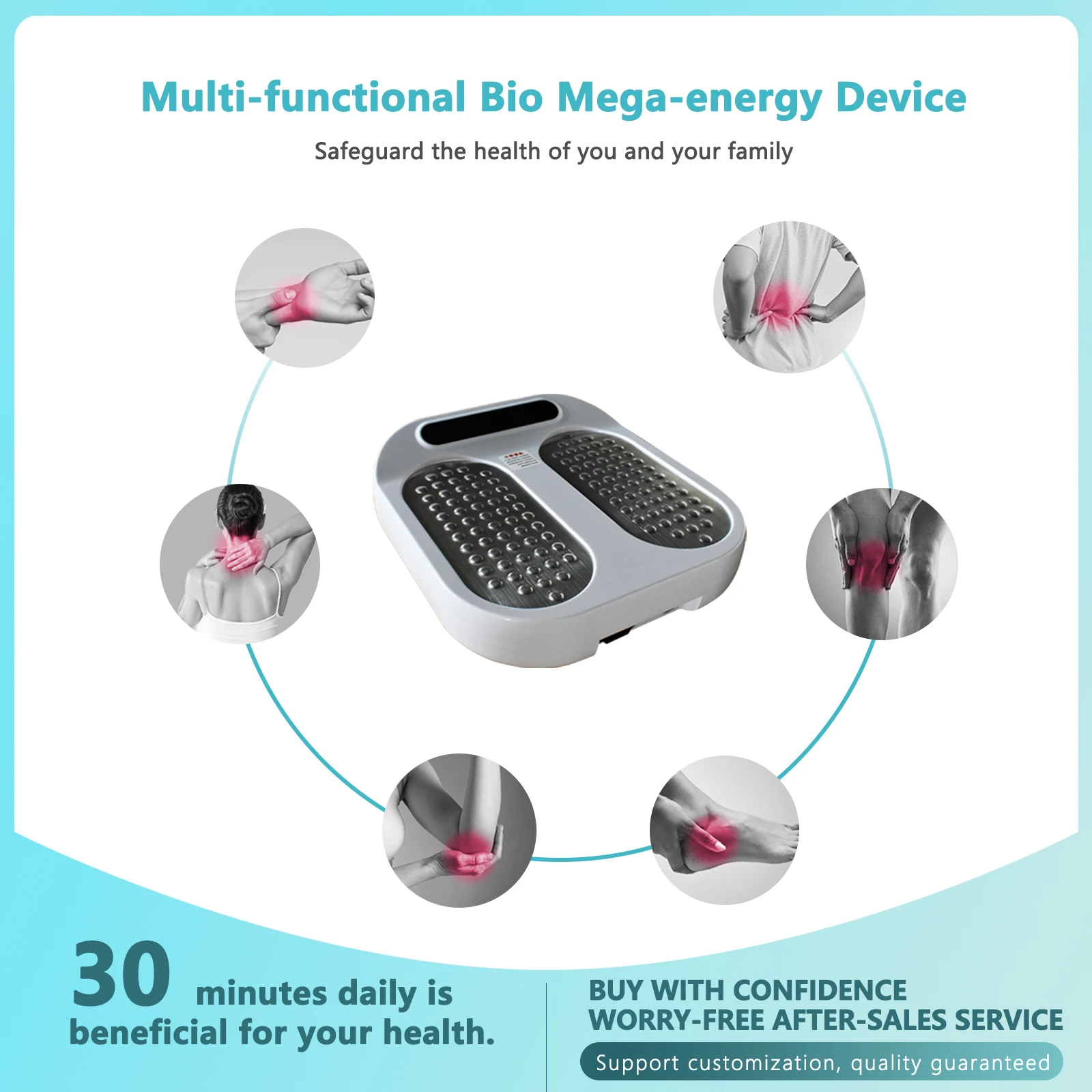 Tera P90 P100 Terahertz Bio-Energy Magnetisches Fußmassagegerät, Physiotherapiegerät zur Durchblutung für Gesundheit und Wellness