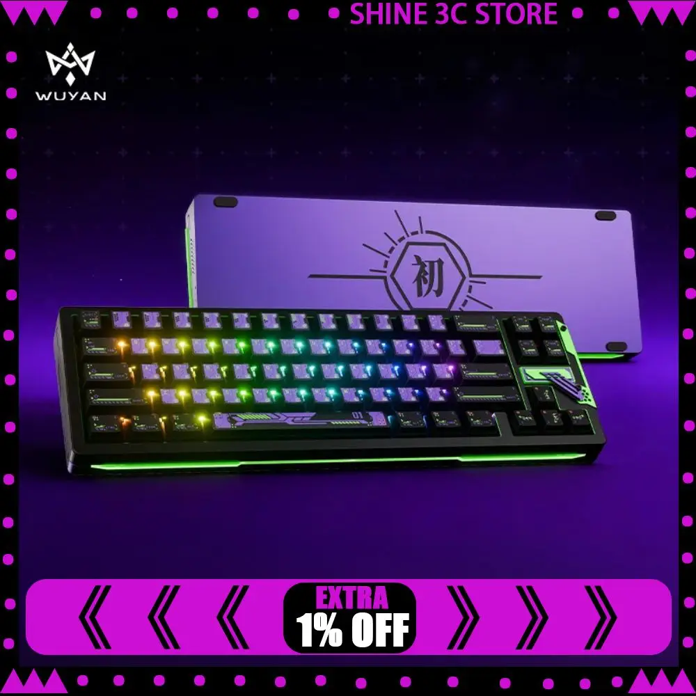 

NDNH Slice68 HE Механическая клавиатура с магнитным переключателем из алюминиевого сплава 8K RT0.005 Проводная игровая клавиатура 0,1 мс с низкой задержкой на заказ RGB