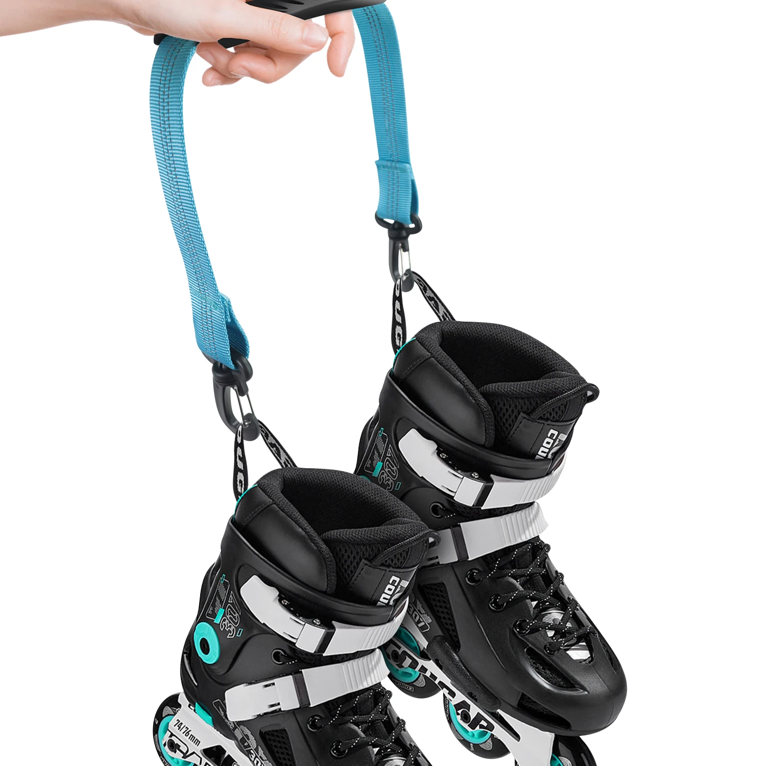 1Pc pattini a rotelle sollevatore per scarpe cinghia per scarponi da sci cinghie per pattini in linea portatili pattini da ghiaccio cinghie per il trasporto accessori per lo sci invernale