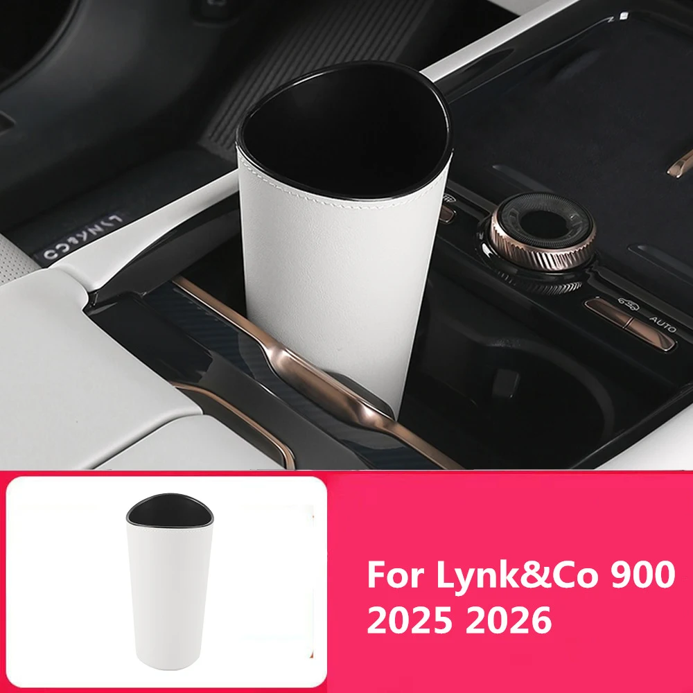 

For Lynk&Co 900 2025 2026 Multifunctional Garbage Bin Waterproof Umbrella Bucket Car Water Cup Storage Box Car Accessories