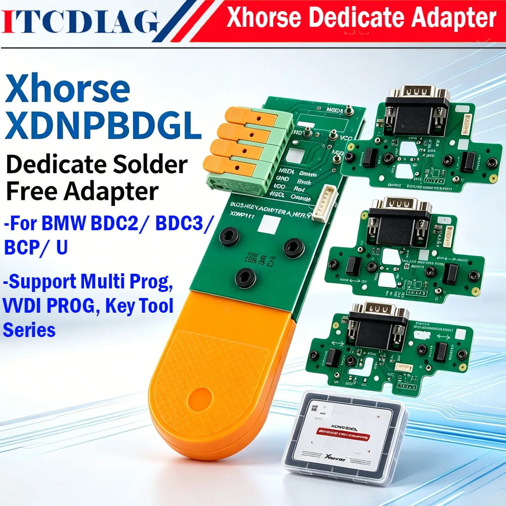Xhorse Dedicate Solder Free Adapter For BMW BDC2 BDC3 BCP U Key Data Reading Support Multi Prog VVDI PROG VVDI Key Tool Plus Mor