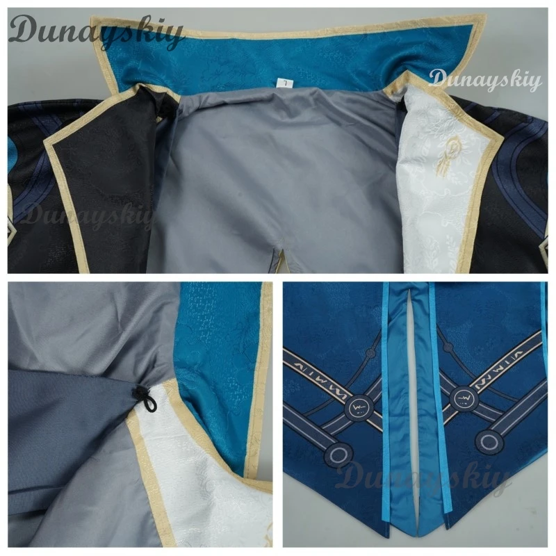 AHonkai Star Rail Nakcha Cosplay Dark Patterned Wengfalos مجموعة كاملة من ملابس شخصيات اللعبة جاهزة للهالوين
