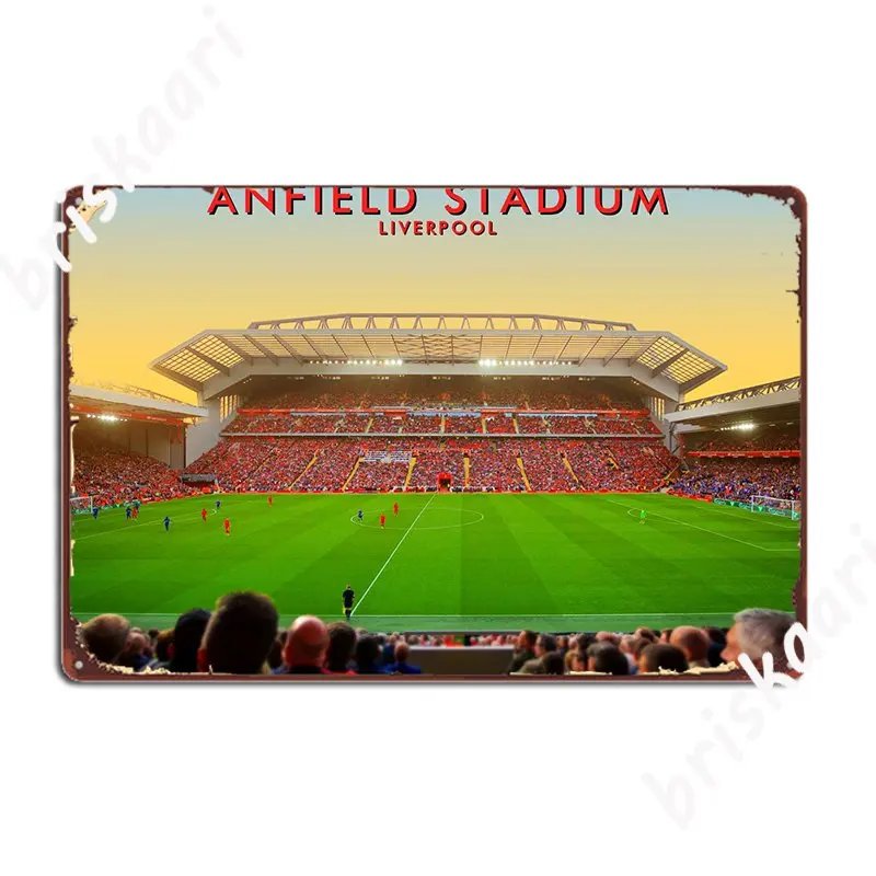 Anfield Stadium I Metal Sign Plaques personalized Home Wall pub Tin sign Posters