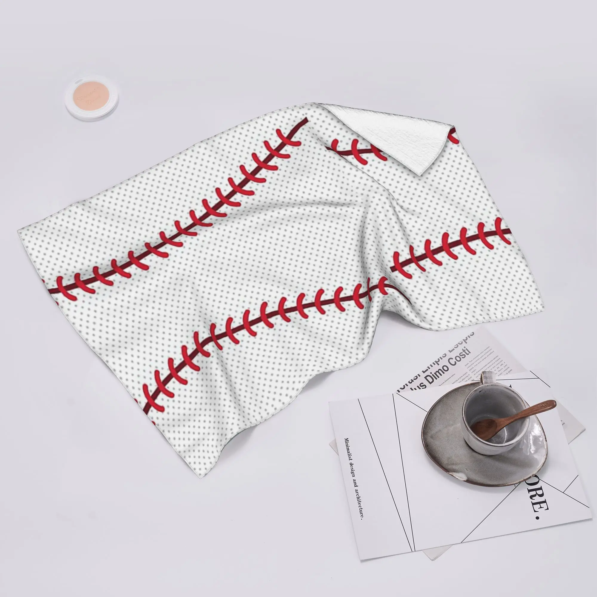 Custom Baseball Soft Face Towel Quick Dry Pool Bath Cotton Towels Absorbent Quick