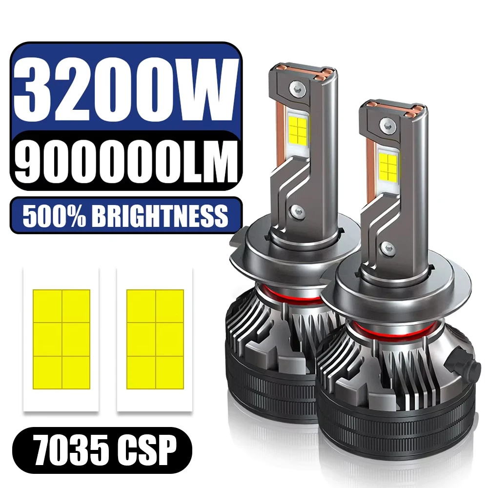 

Led Headlight H7 H4 H11 3200W Super Power 7500000LM 3 Copper Tube Led Lights Canbus Car Light Bulb H1 H8 H9 9005 9006 HB3 HB4 12