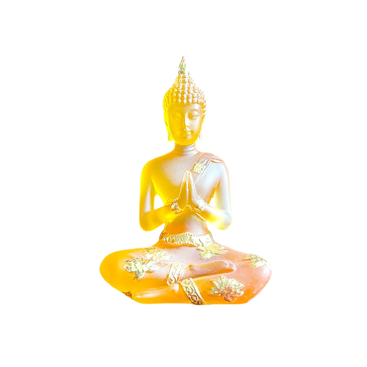Hot Selling Thai Indian Buddha Resin Statue Water Glass Crystal Meditation Home Decor view 5