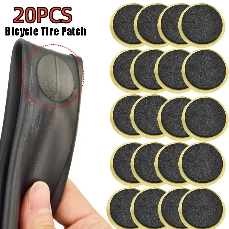 30/20/10PCS Bicycle Glue-free Tire Patches Tool Quick Repairing Tyre Protection Patch Adhesive Quick Drying Bike Accessories 30/