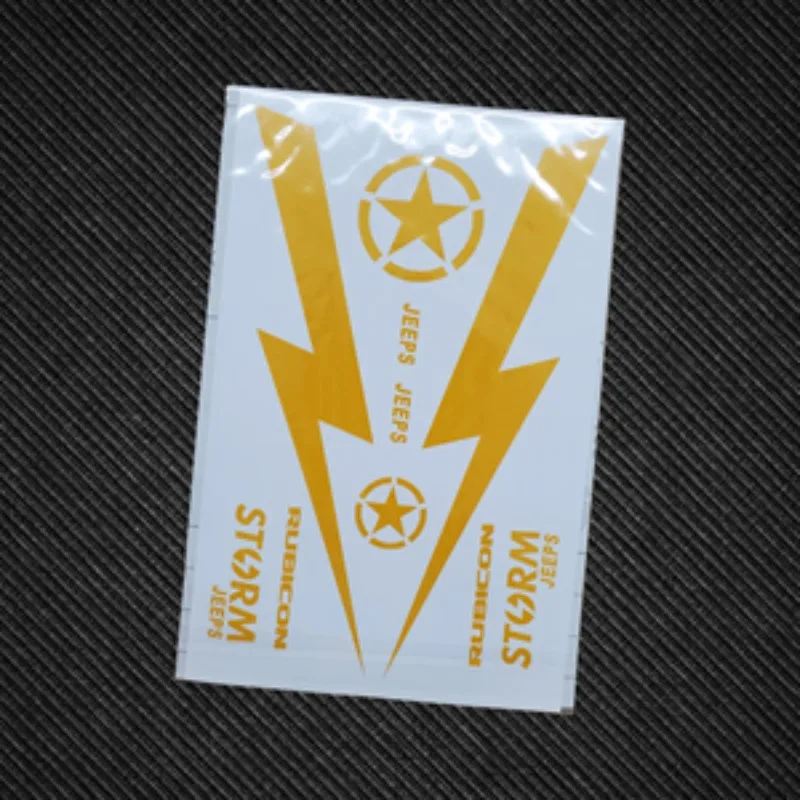 WBRC Model Simulation Sticker Decoration for 1/8 1/10 RC Crawler Car TRX4 Defender AXIAL SCX10 90046 RC4WD D90 K10 MK07 Tank 300