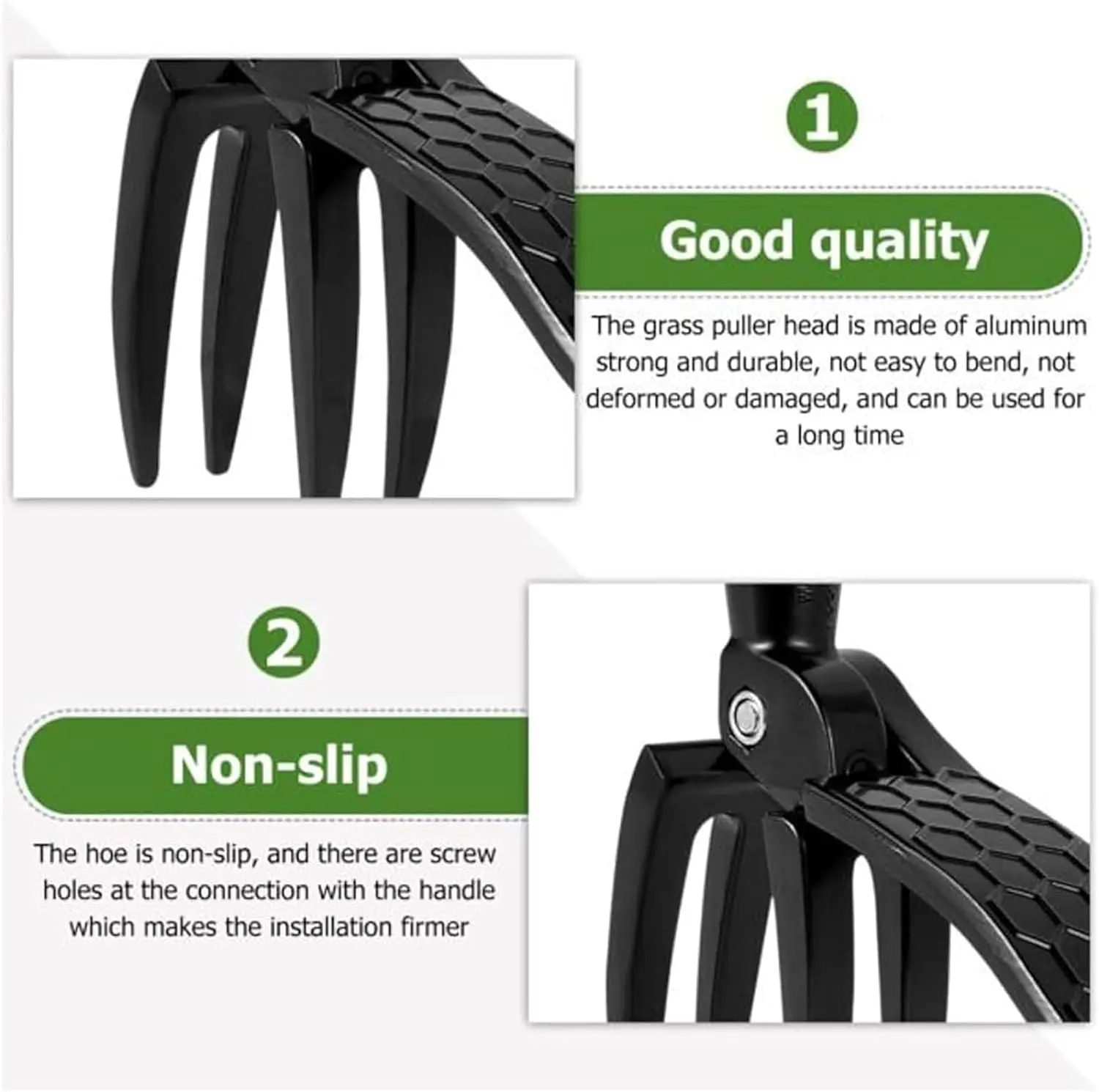 Stand Up Weed Puller Claw Tool Aluminum Alloy Weeding Head Replacement Garden Foot Pedal Digging Grass Shovel Root Remover