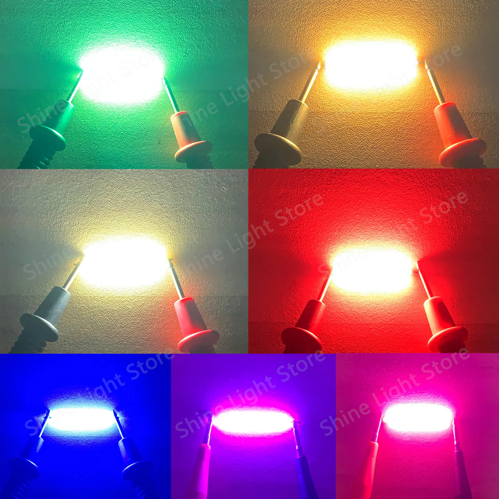 300 Uds filamento LED 38mm LED 3V 100mA DIY bombilla Edison fiesta Camping lámpara incandescente hogar diodo accesorios Decoración