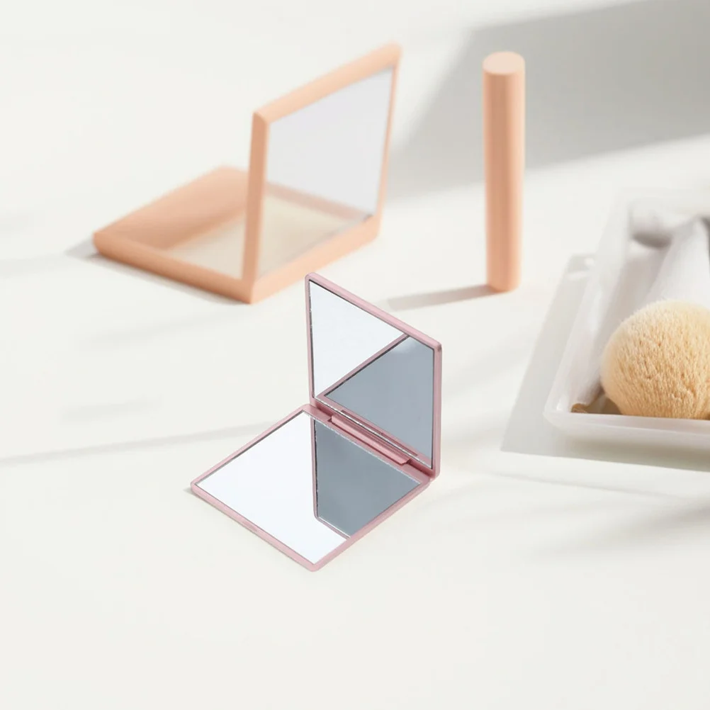 

Portable Foldable Compact Makeup Mirror Small Rose Pattern Magnifying Mirror for Women Purse