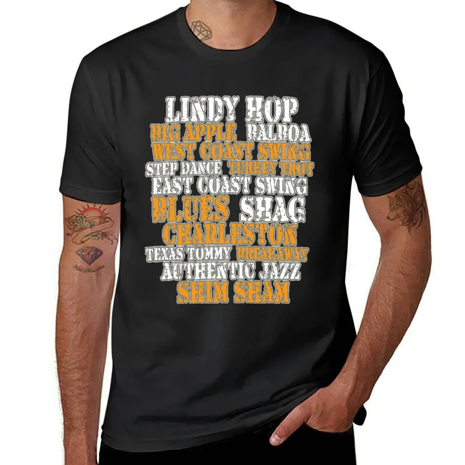 Swing dances - Lindy Hop, Balboa, Blues, Shim Sham T-Shirt Short sleeve tee tees blanks vintage heavy weight t shirts for men