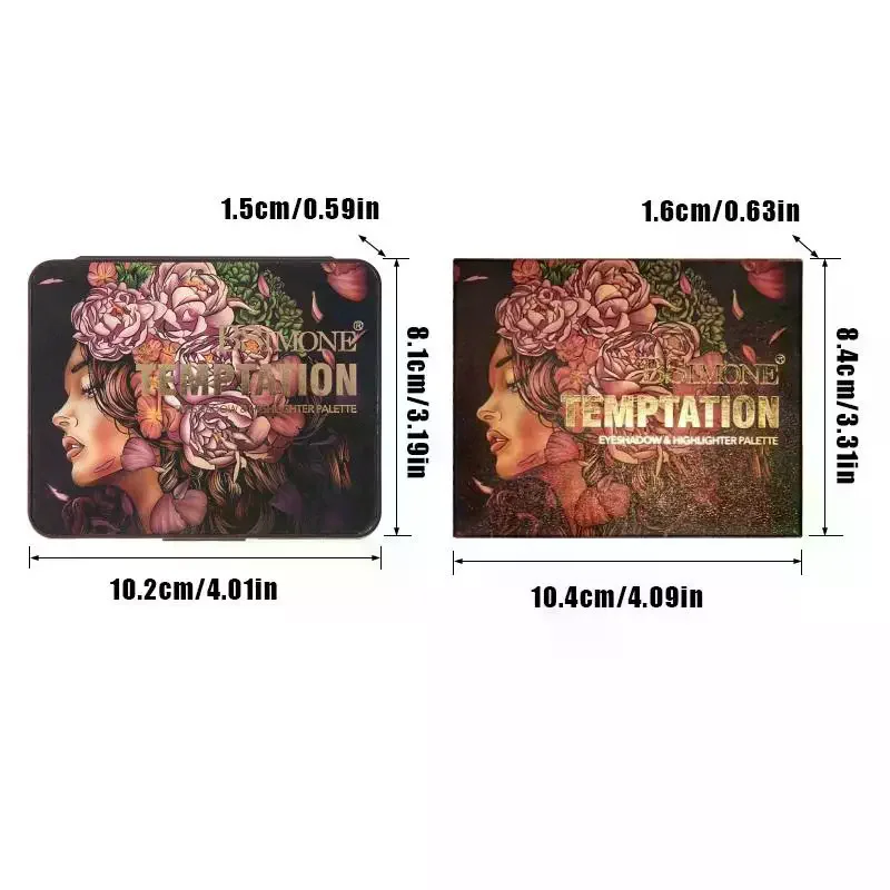 Paleta de Sombras de Ojos y Rubor BSIMONE, Mate, Iluminador, 22 Colores, Crema de Rubor, Corrector de Larga Duración, Resistente al Agua, Regalo de Navidad