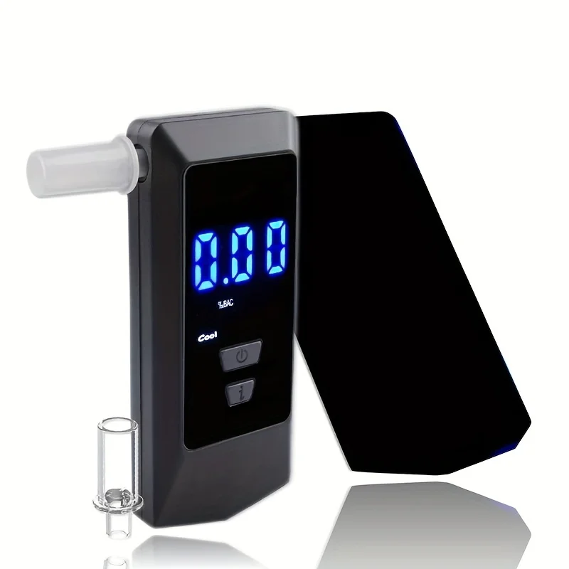 Alcohol Tester Rechargeable Digital Breath Tester Breathalyzer Gas Alcohol Detector for Personal & Professional Use